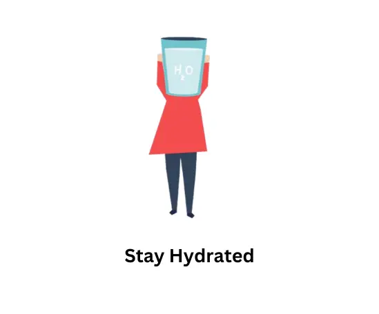 Woman with a glass of water as a head illustration vector